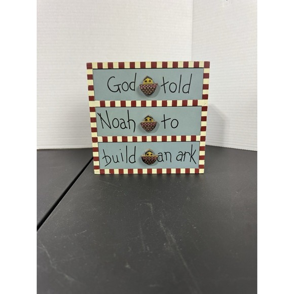 Other - Noah's Ark Painted Trinket Jewelry Box